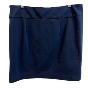 Banana Republic Side Zip Pencil Skirt Navy Blue Size 12